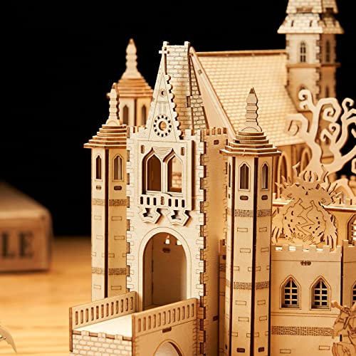 3D Wooden Puzzles Knight Creed: Lost Castle Model Kits, Brainteaser and Puzzle for Christmas/Birthday,Gifts for Adults and Teens to Build Combination - style: Castle