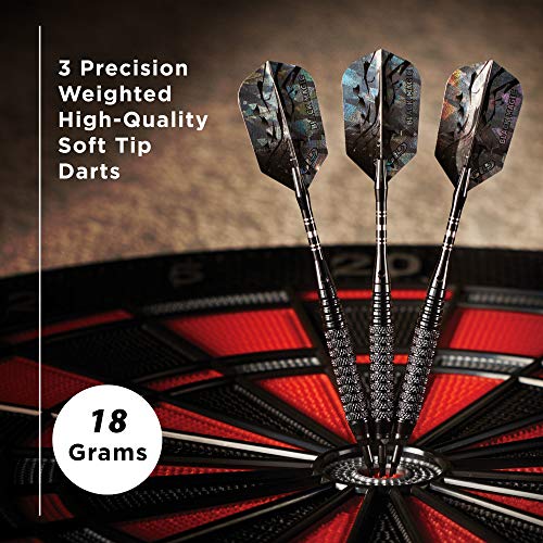 Viper Black Magic Soft Tip Darts, 18 Grams - style: Coarse Knurling