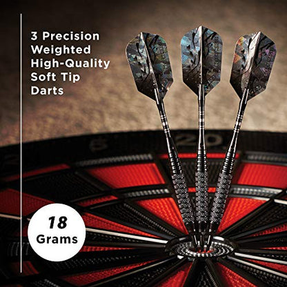 Viper Black Magic Soft Tip Darts, 18 Grams - style: Coarse Knurling