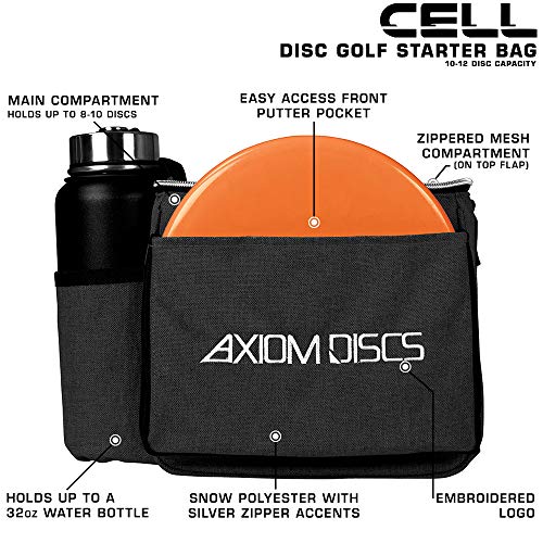 Axiom Discs Cell Disc Golf Starter Bag (Choose Your Favorite Color) - color: Black