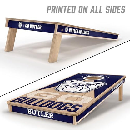 YouTheFan NCAA 2' x 4' Slogan Series Professional Wood Cornhole Game - color: Butler Bulldogs