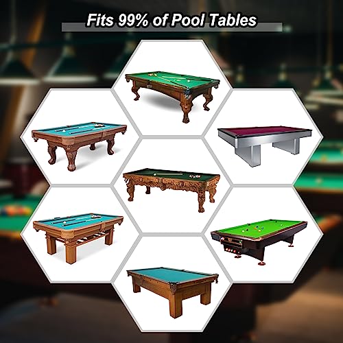 PATIKIL Billiard Pool Table Cover, 7 Feet, Waterproof, Outdoor/Indoor, Dustproof, Sun/Rain Protection, Black - size: 7 feet