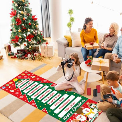 gisgfim Can Rolling Game Props Party Games Roll The Can Challenge Raffle Set for Adults Family Classroom Gatherings Birthday Party Supplies Activities Gifts Indoor Outdoor Holiday Prizes(Christmas) - style: Christmas