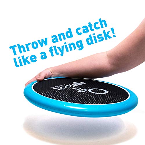 OgoSport OgoDisk Max XL Disc Set - Large 15 Inch Disks with OgoSoft Rubber Ball - Outdoor Bouncy Disk Game for Lawn & Pool - Throw, Toss & Catch - Kids & Adults 4+