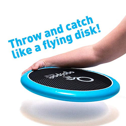 OgoSport OgoDisk Max XL Disc Set - Large 15 Inch Disks with OgoSoft Rubber Ball - Outdoor Bouncy Disk Game for Lawn & Pool - Throw, Toss & Catch - Kids & Adults 4+