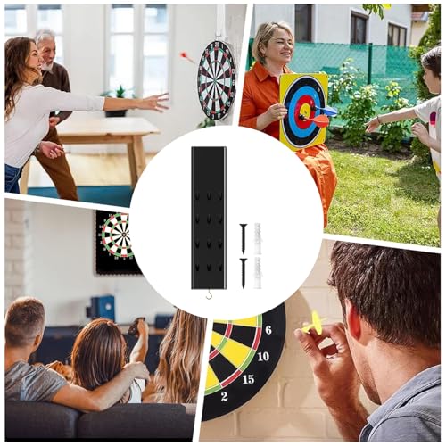 Wall Mounted Dart Holder,12-Hole Home Entertainment Accessories | Darts Holder Stand,for Players Competitors Home Game Room Bar Office Recreation Area Pubs Clubs Tournament