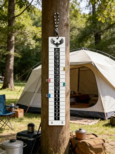 Cornhole Scoreboard Hang, Eagle Graphic Portable for Yard Games | Portable