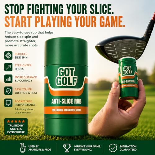Anti-Slice Golf Rub for Drivers, Woods, and Hybrids Fix Your Slice Instantly, Hit Straighter & Longer Drives Reduce Spin, No Swing Change Needed