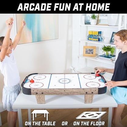 GoSports 40 Inch Table Top Air Hockey Game for Kids - Oak - color: Oak