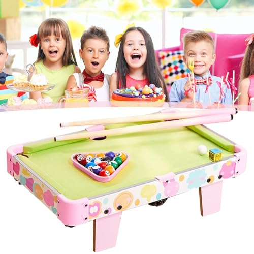 Small Pool Table - Kids Folding Pool Table Billiard Game, Funny Foldable Educational Toys | For Adults Family Home Indoor Outdoor Living Room Bedroom Playroom Party Entertainment Fun Skill Development