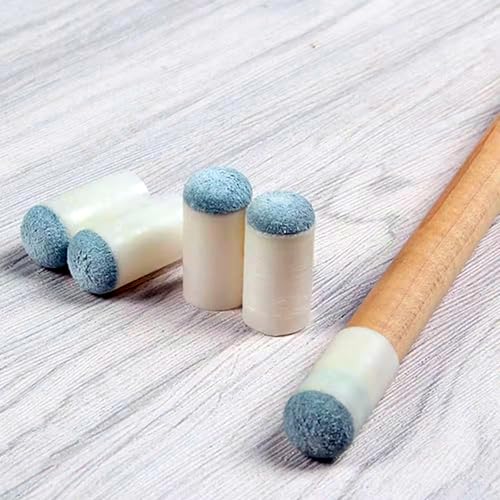 50 Pcs 13 mm Billiard Pool Cue Tips Slip-on Cue Tips Replacements, Cue Tips for Pool Stick, Pool Stick Tips Replacement Kit