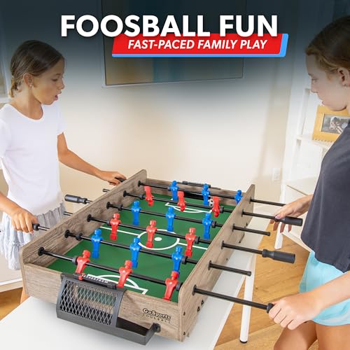 GoSports 32 Inch Tabletop Foosball Game Set - Oak or Black | Tabletop - color: Oak