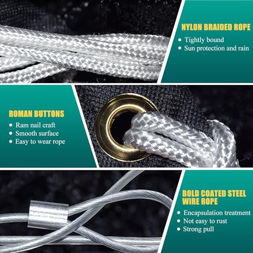 Professional Tennis Net 42FT Heavy Duty Nylon Net High Strength Non-Deforming Standard Replacement Tennis Net with 2 Fiberglass Dowels, Compatible with All Standard Outdoor Indoor Tennis Posts - style: Double-Layers Tennis Net