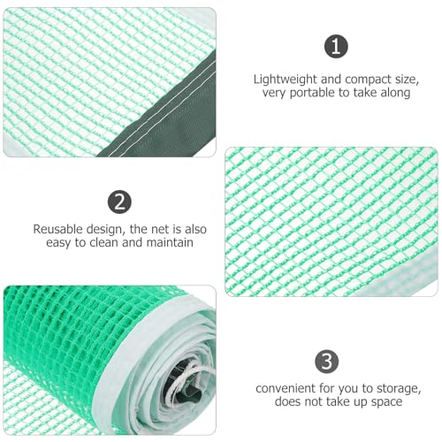 STOBAZA Standard Table Tennis Net with Mesh Lightweight Foldable PE Mesh Net for Indoor and Outdoor Use Stable for Serving and Playing Any Flat Surface Portable Fun for Family