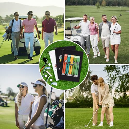DYJYBMY Always Golfing Printed Golf Towel with Clip, Retro Golf Towel for Men, Retirement Gifts for Golfing Lover, Father's Day Birthday Appreciation Gifts for Grandpa Uncle Dad Husband Golfer - color: White03