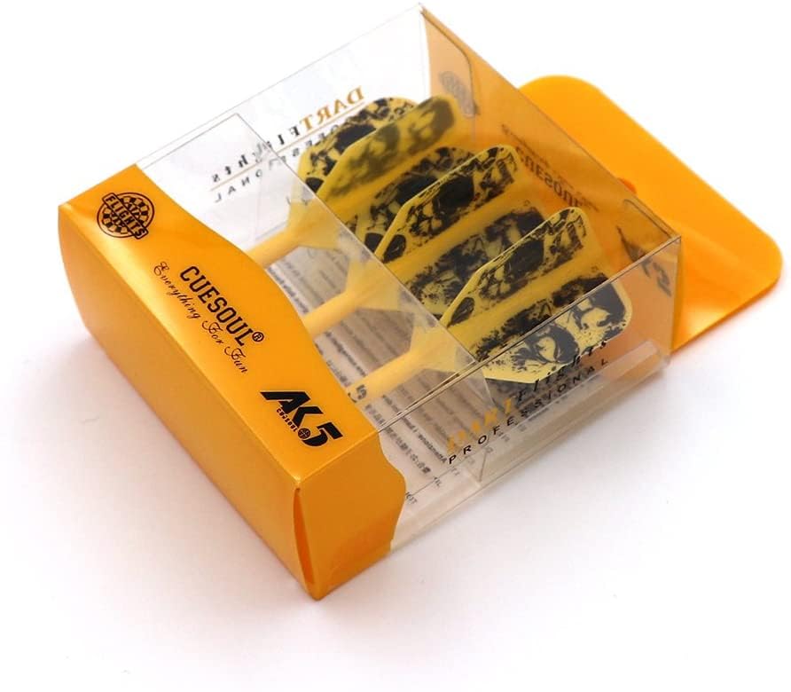 CUESOUL ROST Integrated Dart Flight and Shafts Meduim/Small/Large - color: Yellow Skull, size: Size L-33mm