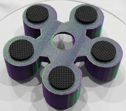Bowling Ball Spinner - color: Purple and Green