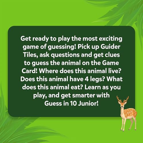 Skillmatics Guess in 10 - Animal Kingdom, Card Game for Preschool Kids, Girls & Boys, Fun Travel Game & Gifts for Ages 3, 4, 5, 6 - style: 3. Junior Animal Kingdom