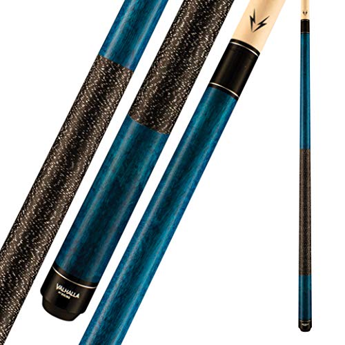 Viking Valhalla 100 Series with Irish Linen Wrap 2 Piece 58” Pool Cue Stick - color: Blue, size: 19oz