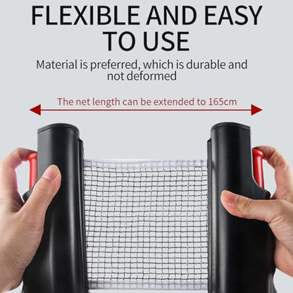 Adjustable Table Tennis Net, Retractable Tennis Net and Posts, Portable Sports Equipment with Easy Clamp Design, Indoor Practice Accessory, Training Tool with Style, Table Nets for Game Play