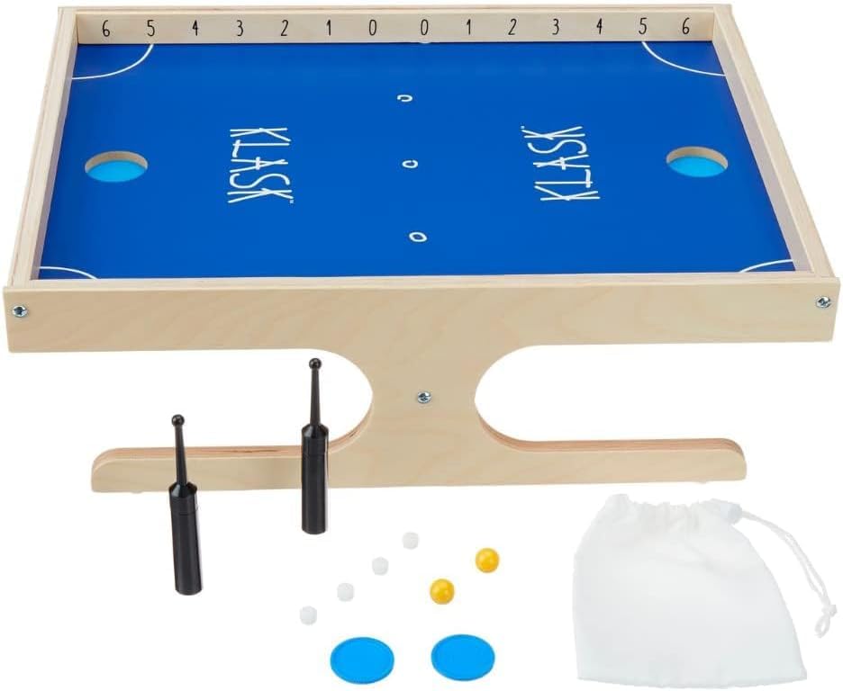 KLASK: The Magnetic Award-Winning Party Game of Skill - for Kids and Adults of All Ages That’s Half Foosball, Half Air Hockey - style: Original