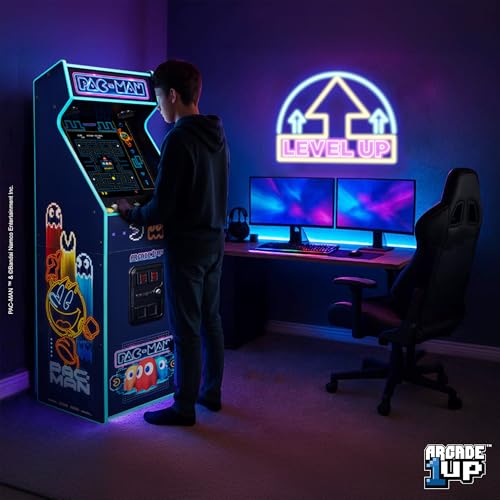 Arcade1Up PAC-Man Deluxe at Home Arcade Machine Neon Edition