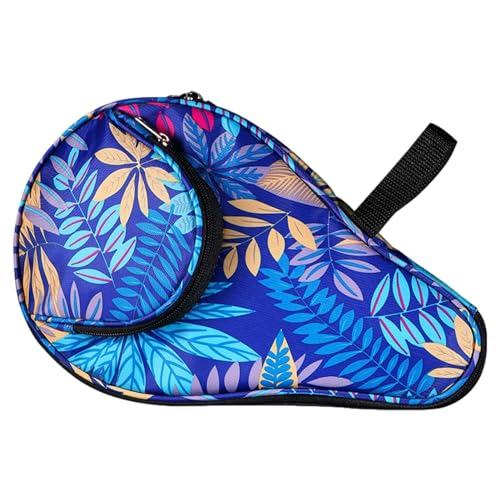 Table Tennis Bag - Colorful Table Tennis Racket Case, Durablee Table Tennis Paddle Case | Elastic Sports Containers Bag, Tennis Racket Storage Bag with Thick Layers for Friends, Teenagers, Families - color: Blue