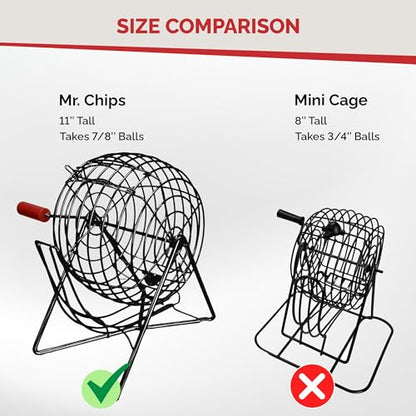 MR CHIPS 2 Packs of Easy Read 7/8" Bingo Balls with Fade and Scratch Resistant Large Numbers Letters that Will Never Rub Off - color: Bingo Balls 2pk