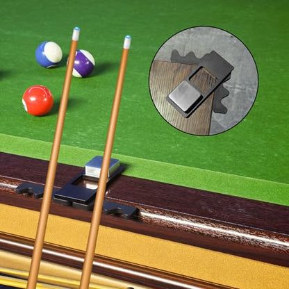 LAKE OF FIRE Pool Stick Holder - Stainless Steel Weighted Base 4-Cue Claw Holder Design, Portable Billiard Cue Organizer for Home Game Rooms(Black) - color: Black