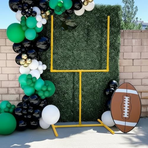 Jenaai Gaint 70.8 X 31.5 Football Party Decoration Large Plastic Football Goal Field Post Centerpiece for Game Day Soccer Bowl Birthday Sport Party Outdoor Indoor Decor