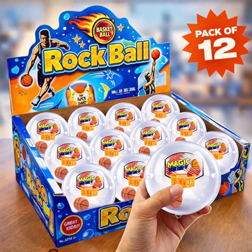 Liberty Imports 12 Pack Mini Basketball Electronic Handheld Shoot & Score Hoop Game with LED Lights & Sounds, Bulk Toys Birthday Party Favors Prizes for Kids, Adults
