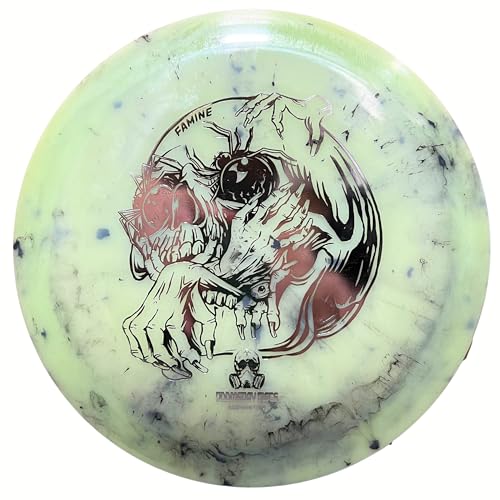 DOOMSDAY DISCS Famine Long Distance Driver | Excellent Flight for All Disc Golf Players | Glow-in-The-Dark Plastic