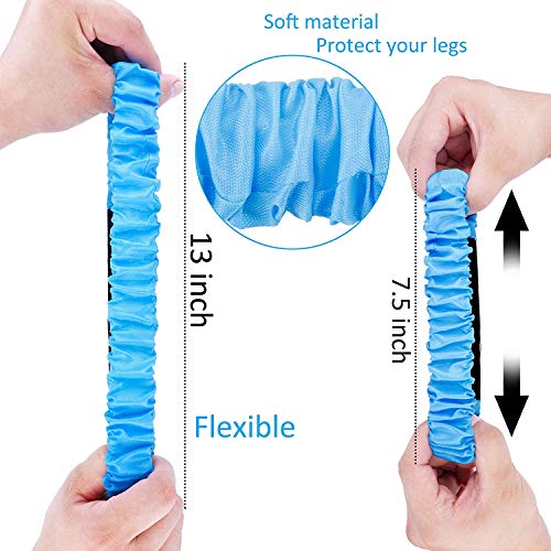 Augshy 5 Pcs 3 Legged Race Bands, Colorful Elastic Tie Rope Bands for Carnival Relay Race, Field Day Games, Adults Outdoor Team Game Party Supplies - style: Style A