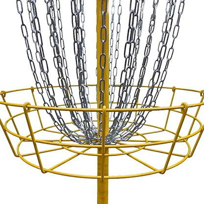 RAD Birdie Lite 24-Chain Disc Golf Basket - color: Yellow