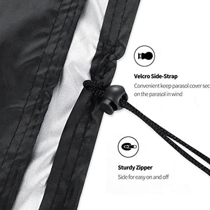 Lmaray 110 By 59 Inches Flat Ping Pong Table Cover, Black, Waterproof, 210D Breathable Oxford Cloth, Dust Proof for Indoor Outdoor
