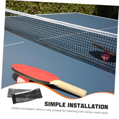 POPETPOP Standard Table Tennis Net 182x15cm Portable Black Nylon Table Tennis Net for Indoor/Outdoor Training
