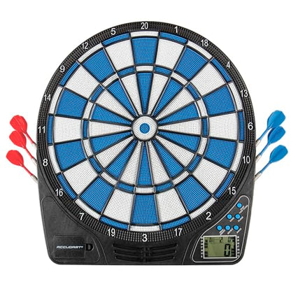 Accudart Comet Electronic Dartboard – 21 Games, 149 Variations, LED Scoring for Up to 8 Players, Virtual Opponent, Adjustable Volume, Wide Catch Ring – Includes 6 Soft Tip Darts & Extra Tips