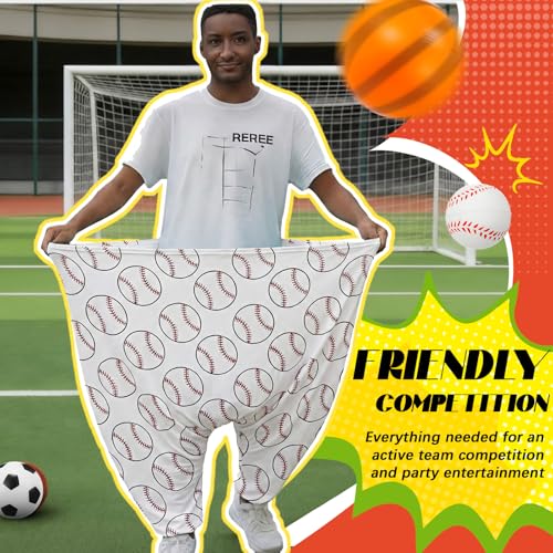 Granny Pants Yard Game, Baseball Soccer Game Outdoor Party Toss with 2.5 Inch Durable High-Bounce Balls, No Inflation Needed, Wind-Resistant for Backyard, Family Reunion & Easter - style: Ball Sports