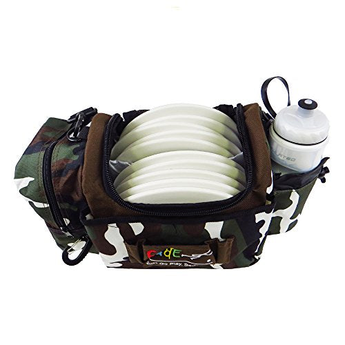 Fade Crunch Disc Golf Bag – Compact, Durable, and Lightweight Disc Storage - color: Camo