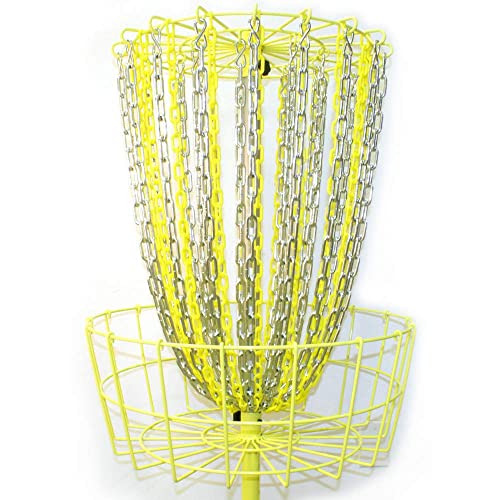 Disc Store Disc Golf Basket Chain - Plastic Chain for Frisbee Golf Baskets, Light Weight and Highly Visible Target Chain Accessory for Disc Games, Approximately 28 inches - color: Yellow