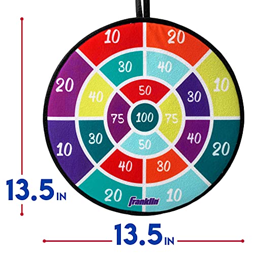 Franklin Sports Anywhere Darts - Double-Sided Dart Target Hangs Anywhere - Perfect for Kids and Families