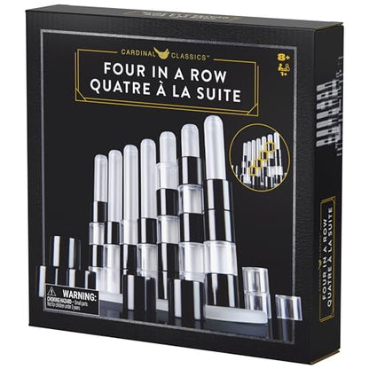 Spin Master Games, Cardinal Classics Four in a Row, Classic Board Game, Modern Coffee Table Décor, 2 Players, for Ages 8 & Up - size: One Size, style: Four in a Row Game