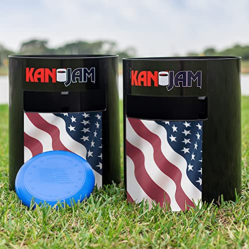 Kan Jam Original Disc Toss Game - American Made Outdoor Game for The Backyard, Beach, Park, Tailgates - ESPN, OCHO, & USA Flag Designs
