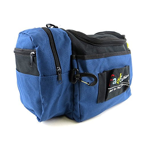 Fade Crunch Disc Golf Bag – Shoulder Strap Design with Insulated Lining for Dual Bag & Cooler Use – Great for Beginner & Intermediate Disc Golfers - color: Blueberry