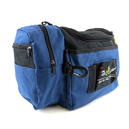 Fade Crunch Disc Golf Bag – Shoulder Strap Design with Insulated Lining for Dual Bag & Cooler Use – Great for Beginner & Intermediate Disc Golfers - color: Blueberry