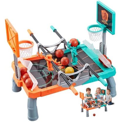 Tabletop Basketball Shooting Game Duel Score Fun for 2 Players Interactive Family Game Night with Mini Hoops 10 Balls