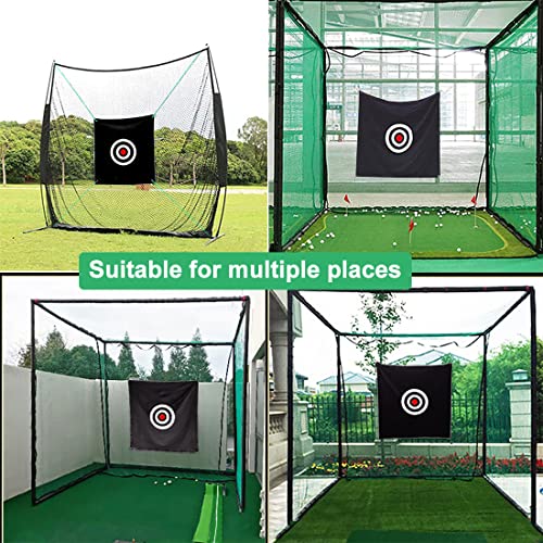 58" x 58" Golf Target Cloth - Hitting Practice Target for Indoor/Outdoor Training - style: Black