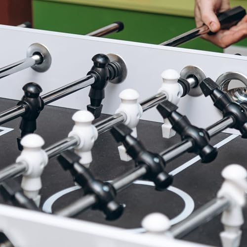 Marsrut 26pcs Foosball Replacement Players, Foosball Men Table Parts, Plastic Soccer Player Guys Set for Football Table - color: 13 Black, 13 White