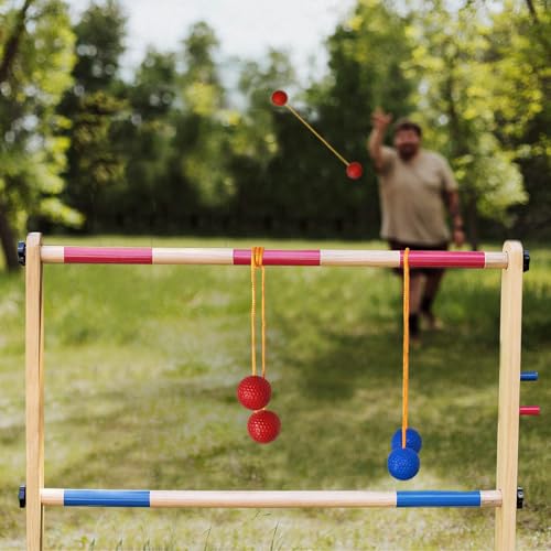 12 Pack Ladder Balls Ladder Toss Balls Replacement with Storage Bag for Toss Match (‎Red Blue Green Orange)