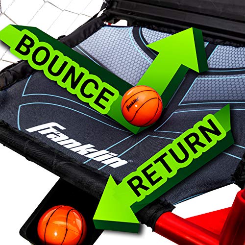 Franklin Sports Anywhere Basketball Arcade Game - Table Top Basketball Arcade Shootout- Indoor Electronic Basketball Game - style: Basketball - Red